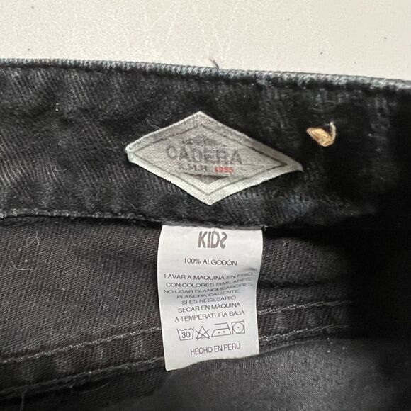 KIDS Made Here Black Jean Rolled Cuff cutoff short shorts 25R - Picture 2 of 4